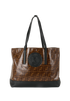 Zucca Tote, &pound;450, Handbags, Black/Brown, Canvas, Front view